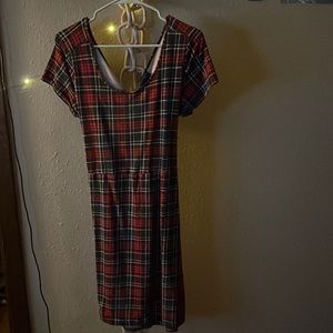 Open Back Flannel dress (FOREVER21) Size 1X